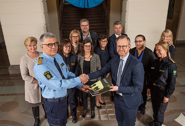 Samverkansrådet överlämnar rapport för 2018 (Foto: polisen)